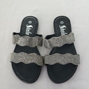 SHEIN Rhinestone‎ Slides 6.5